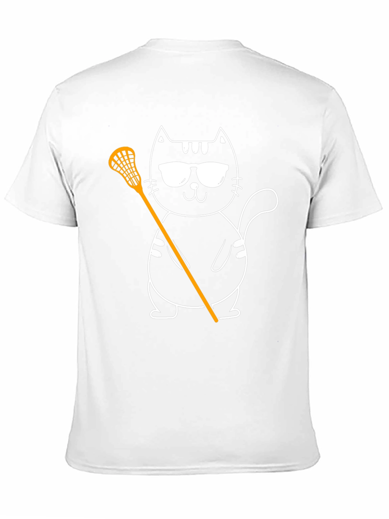 Cool Cat Lacrosse Tee - Black Graphic T-Shirt