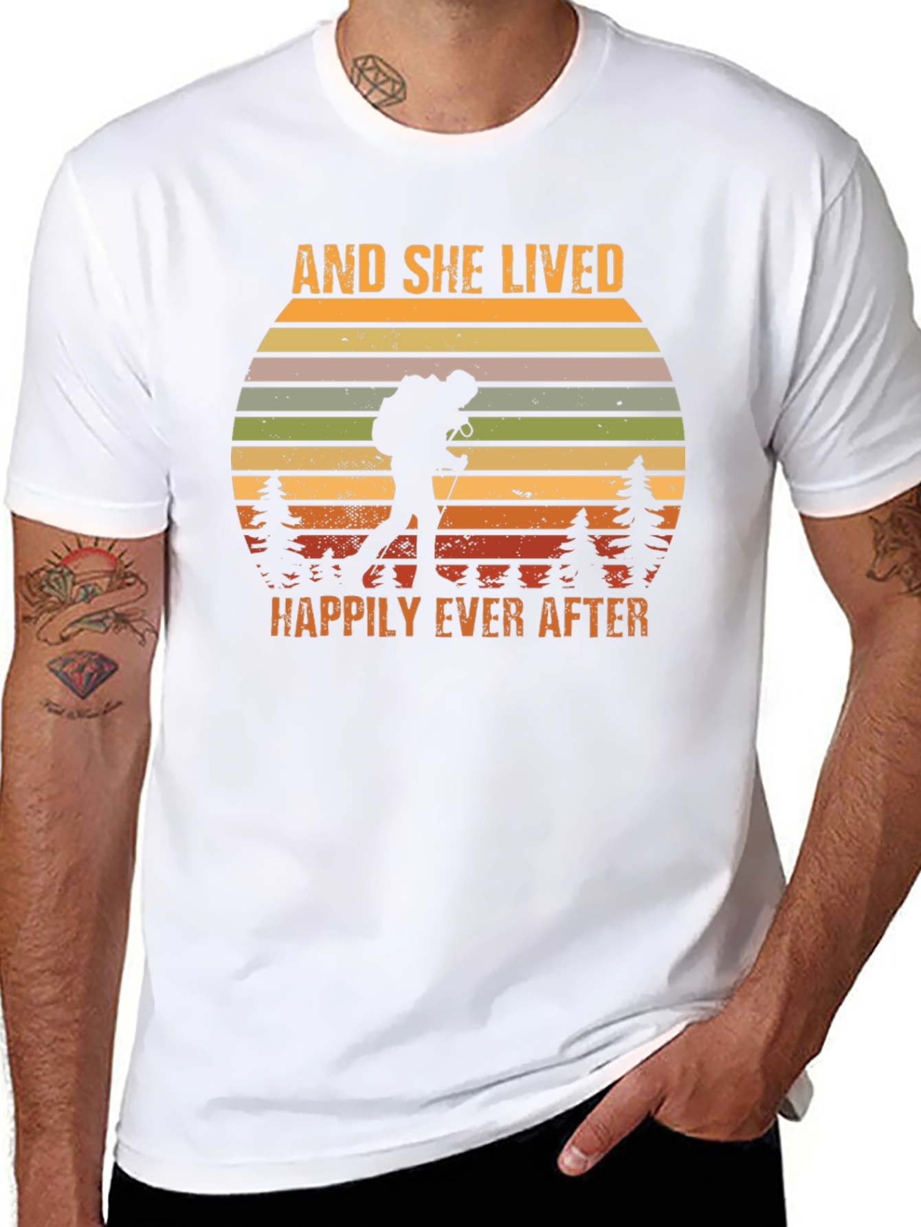 And She Lived Happily Ever After Hiking T-Shirt