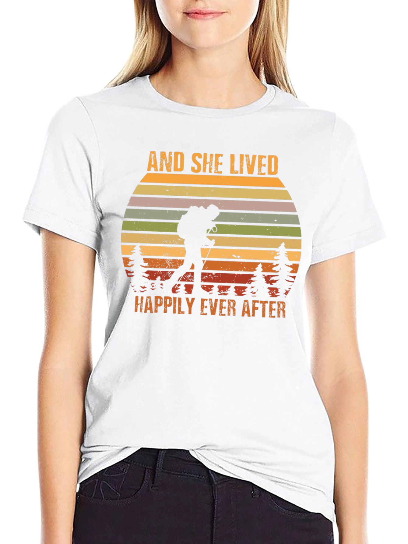 And She Lived Happily Ever After Hiking T-Shirt