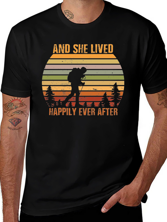 And She Lived Happily Ever After Hiking T-Shirt