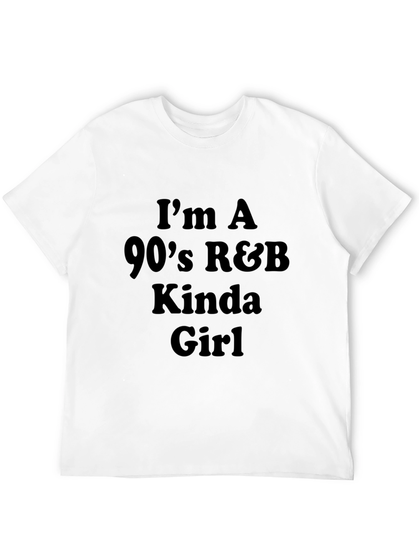 90s R&B Kinda Girl Tee - Stylish Black T-Shirt