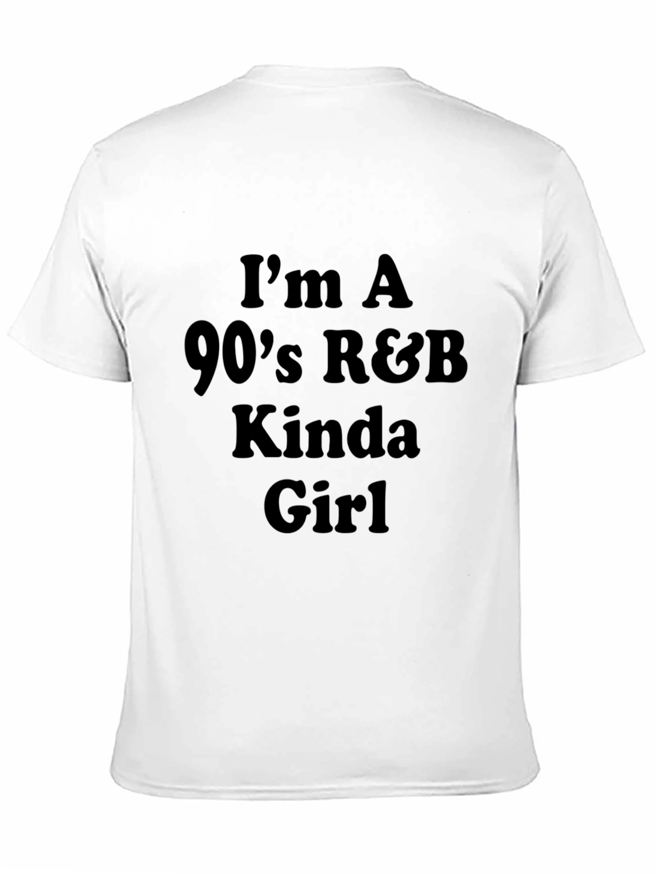 90s R&B Kinda Girl Tee - Stylish Black T-Shirt