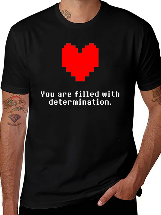 Determination Pixel Heart T-Shirt