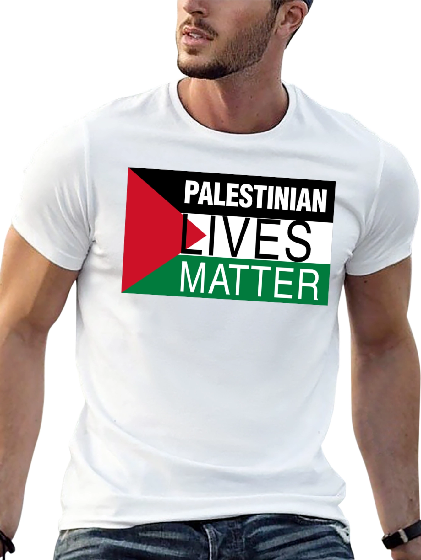 Palestinian Lives Matter T-Shirt Flag Graphic Tee