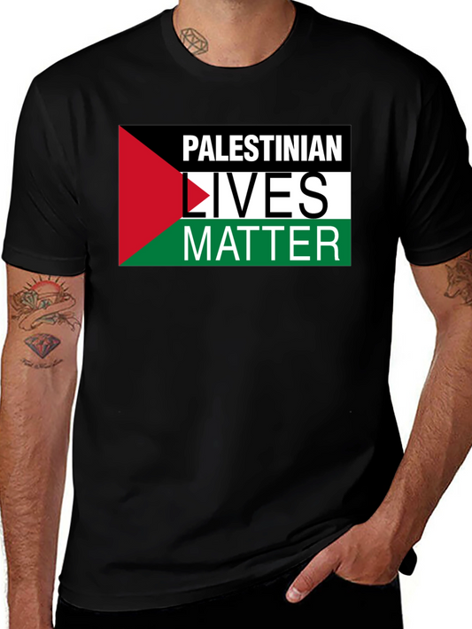 Palestinian Lives Matter T-Shirt Flag Graphic Tee
