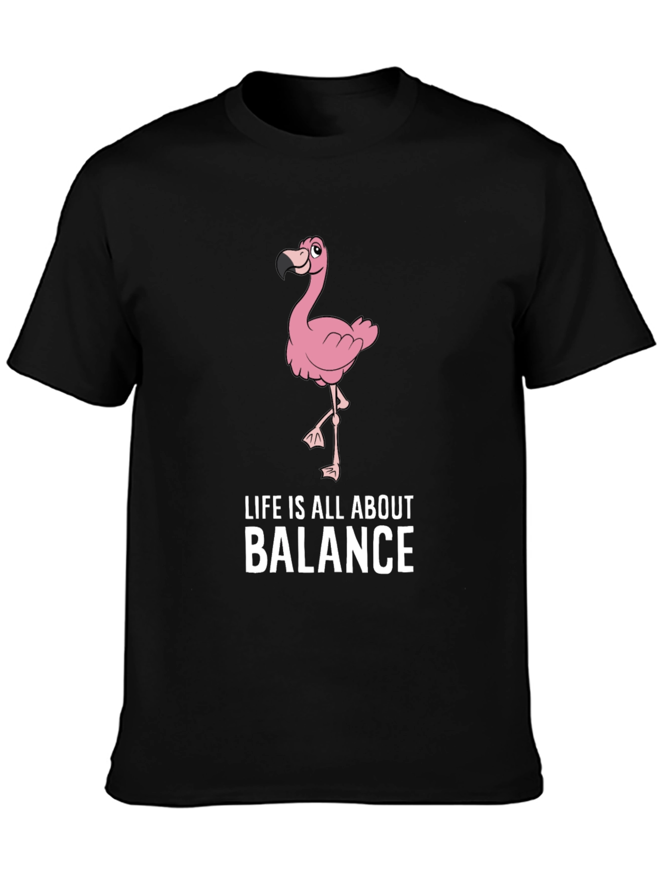 Life is About Balance Flamingo T-Shirt
