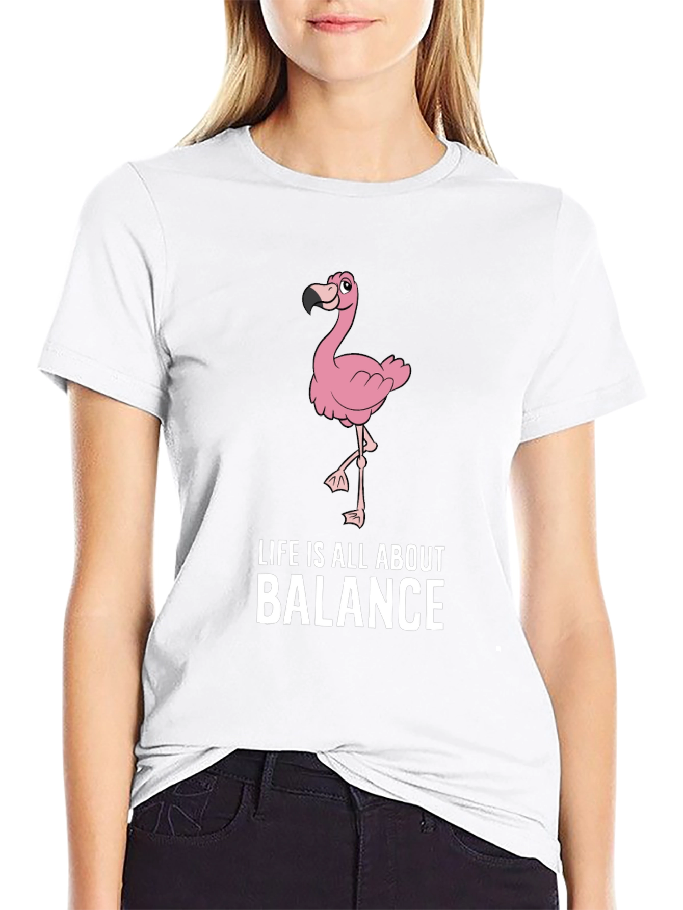 Life is About Balance Flamingo T-Shirt