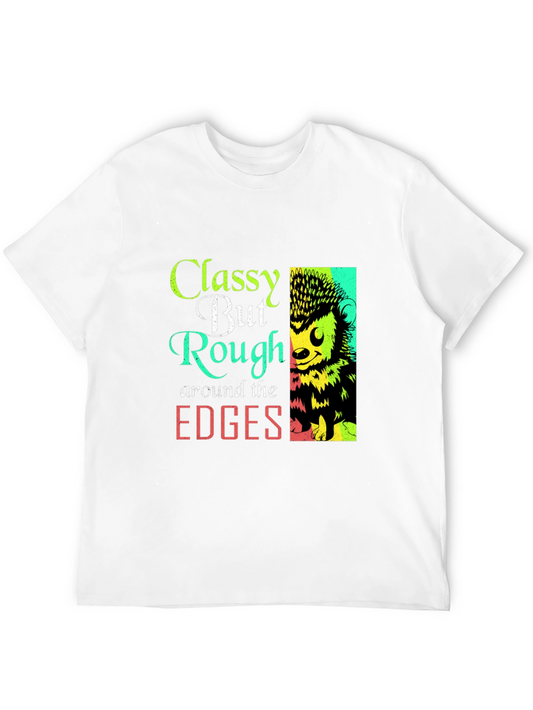 Classy But Rough Around The Edges Hedgehog Graphic Tee