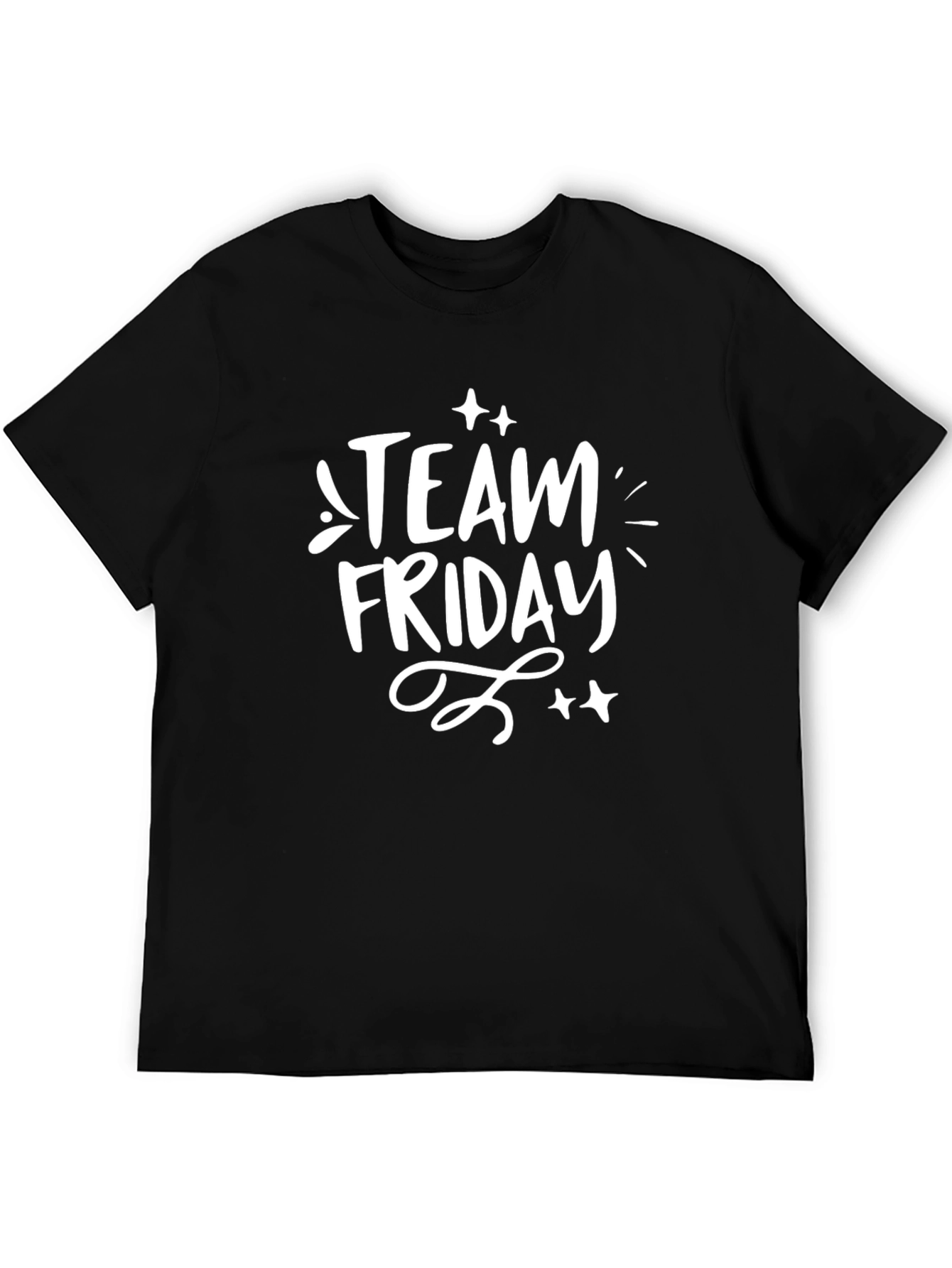 Team Friday Black Graphic Tee