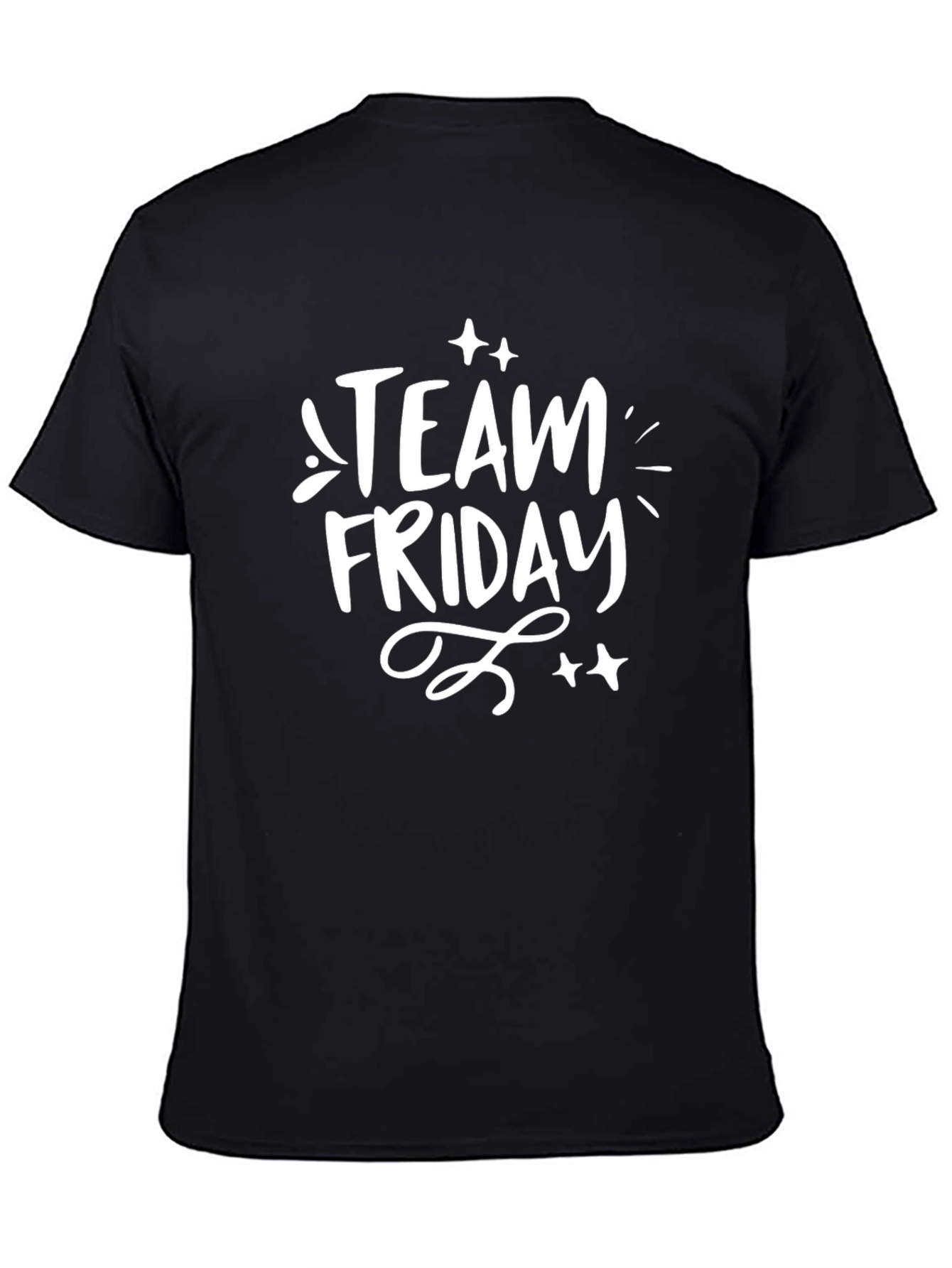 Team Friday Black Graphic Tee