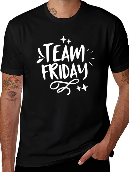 Team Friday Black Graphic Tee
