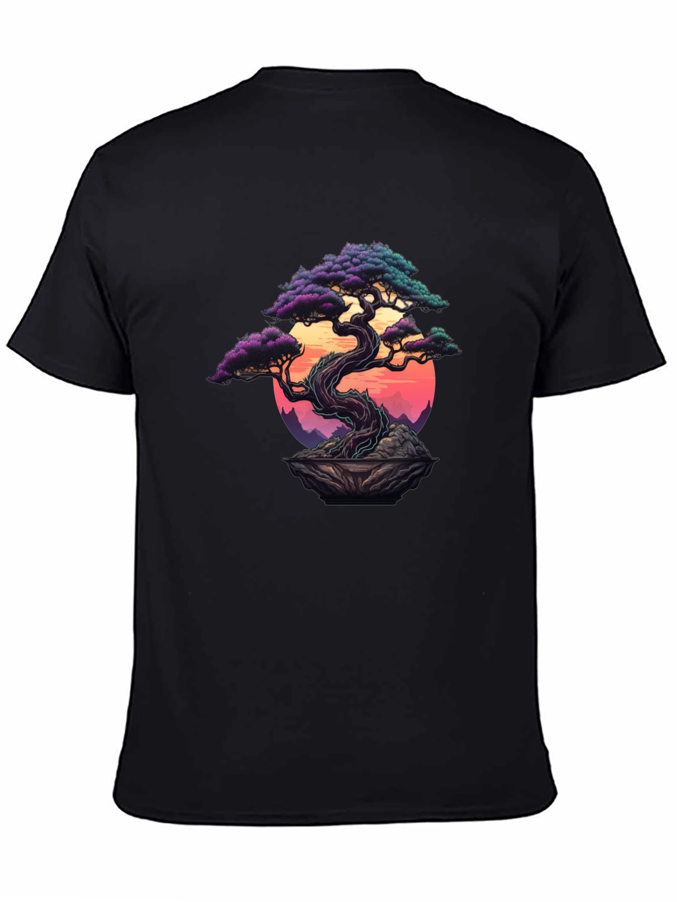 Bonsai Tree Graphic T-Shirt - Artistic Nature Design