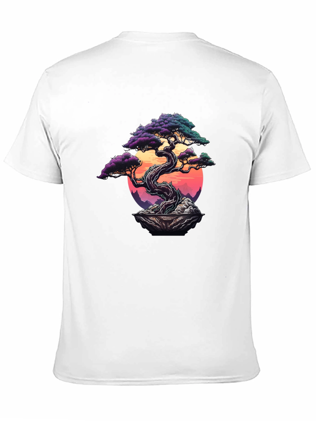 Bonsai Tree Graphic T-Shirt - Artistic Nature Design