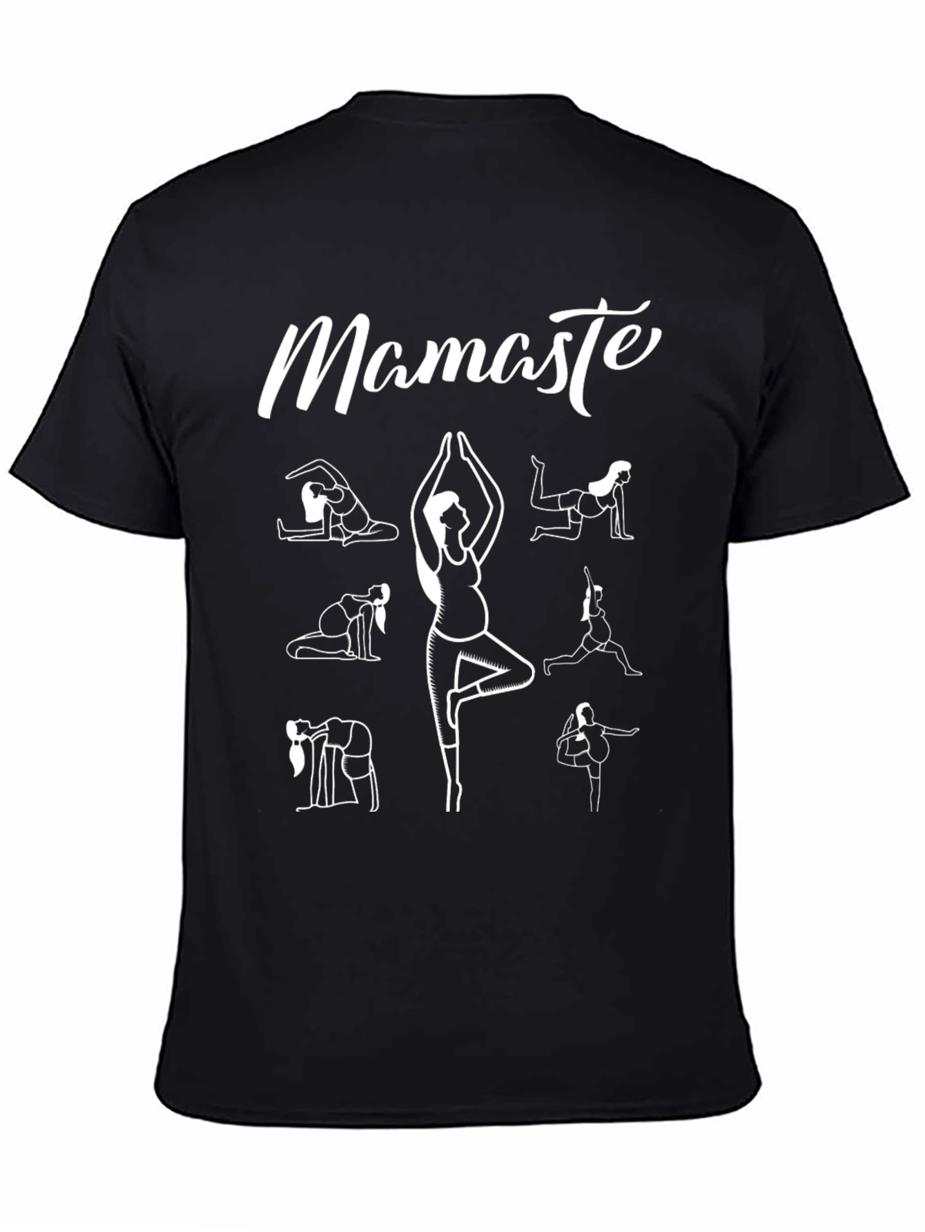 Mamaste Yoga T-Shirt - Pregnancy Yoga Poses