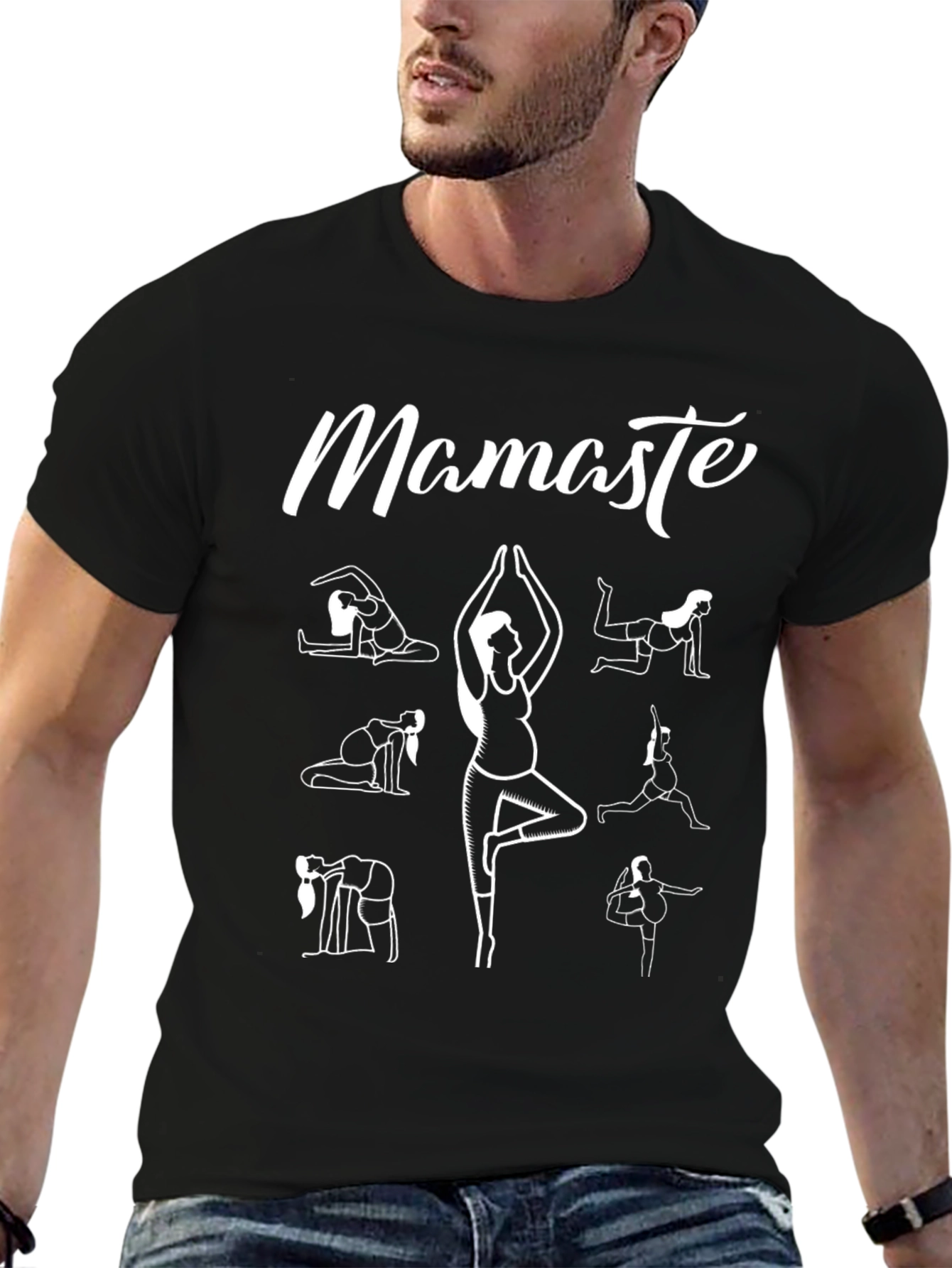 Mamaste Yoga T-Shirt - Pregnancy Yoga Poses