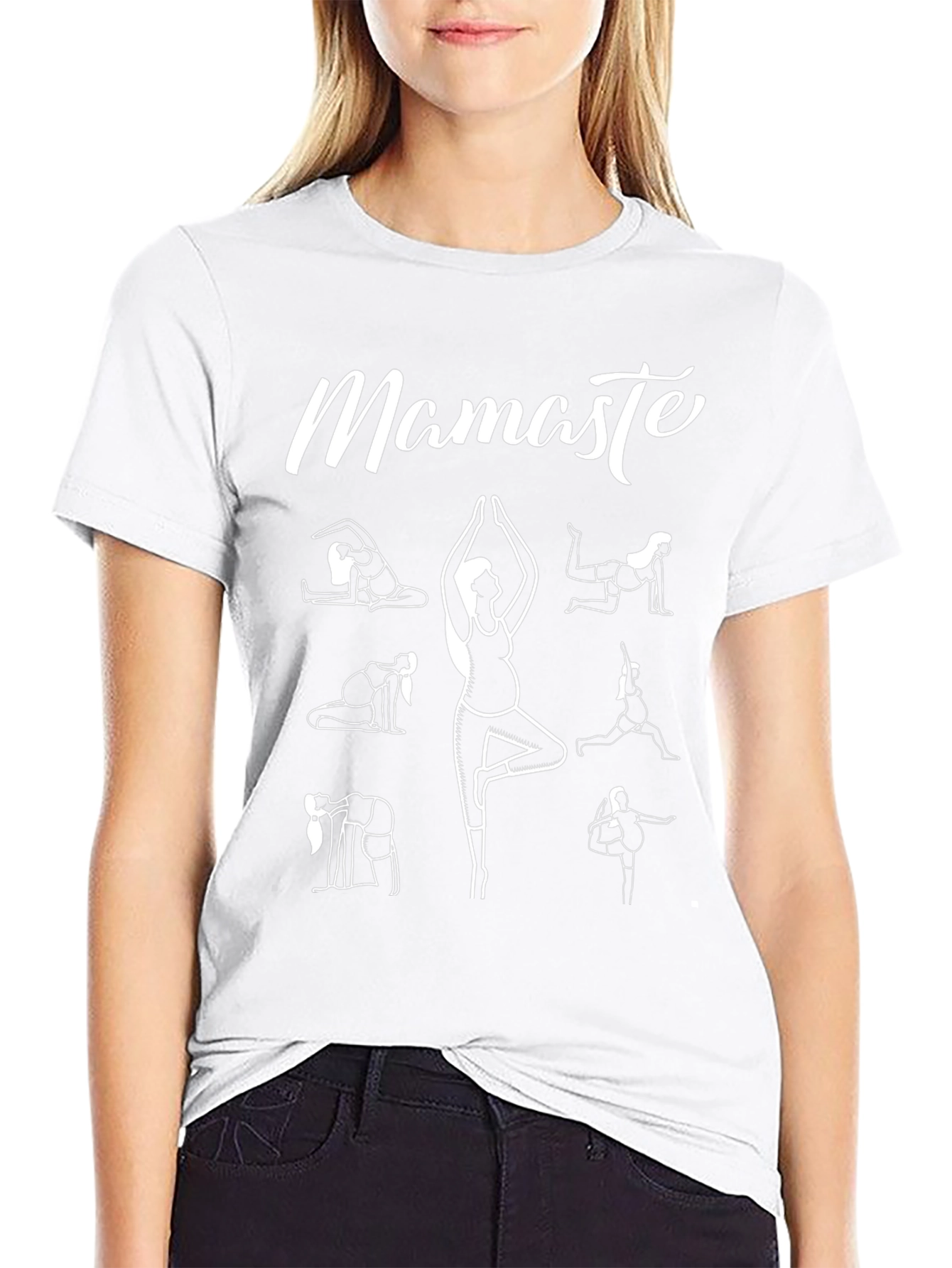 Mamaste Yoga T-Shirt - Pregnancy Yoga Poses