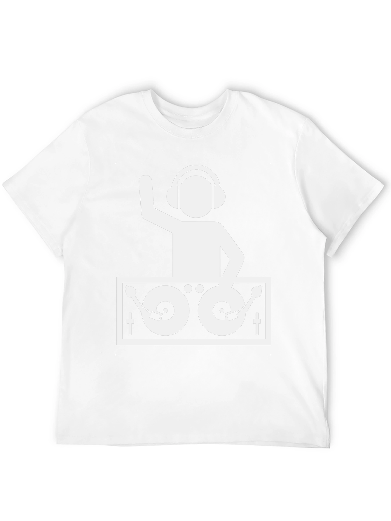 DJ Turntable Graphic T-Shirt - Black