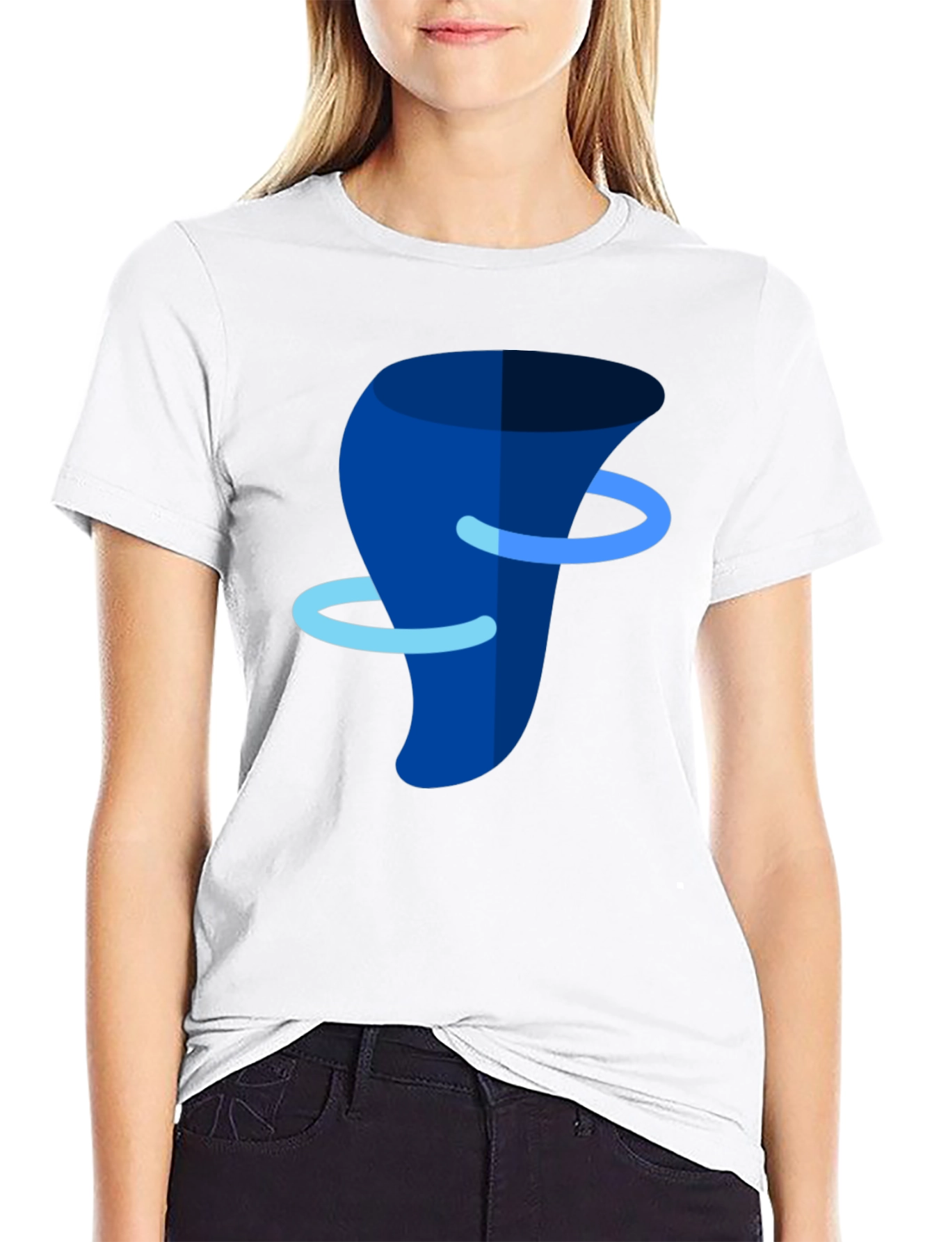 Abstract Tornado Graphic T-Shirt - Modern Art Tee
