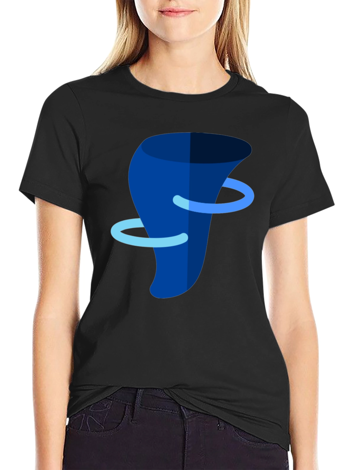 Abstract Tornado Graphic T-Shirt - Modern Art Tee