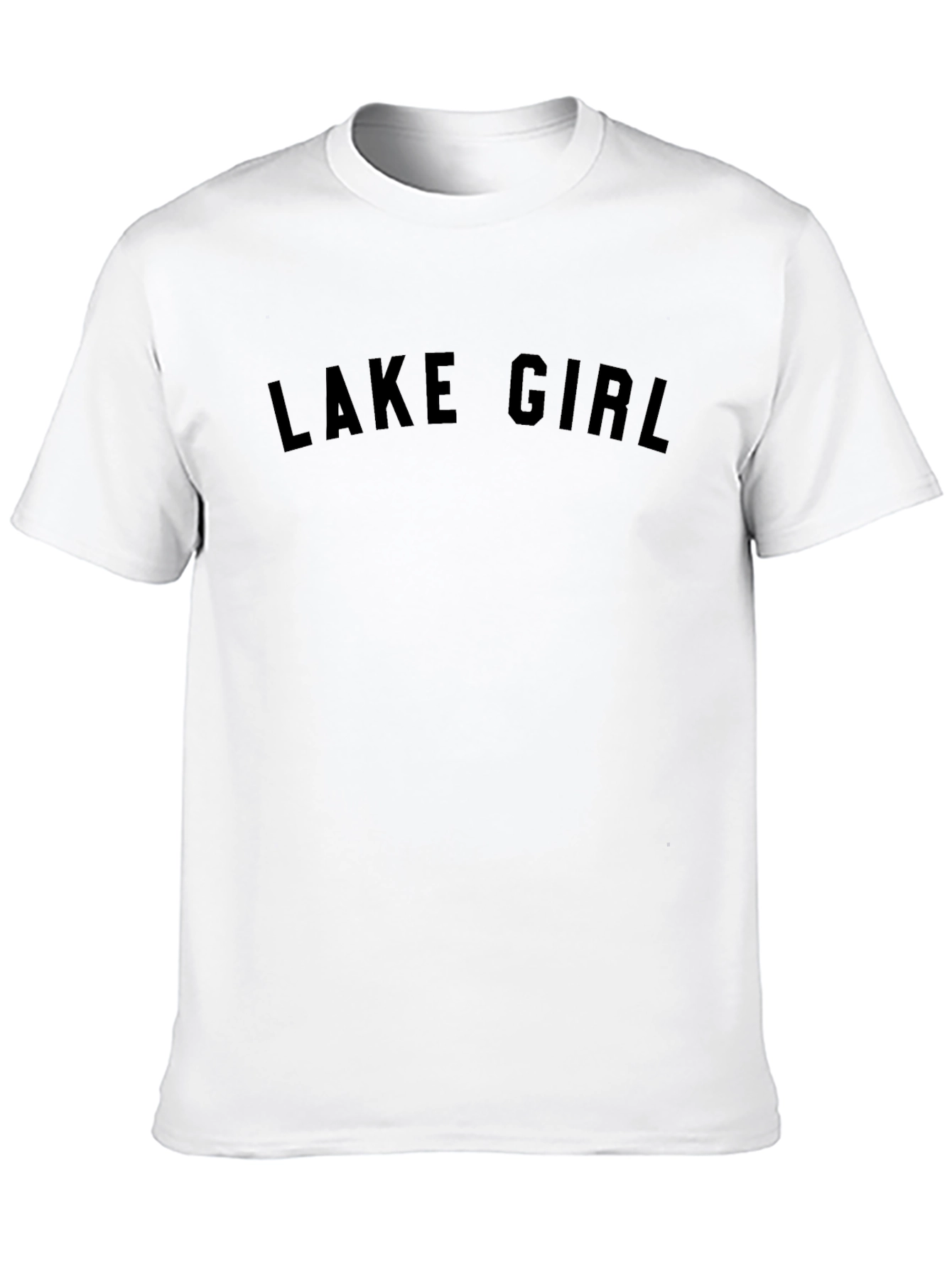 Lake Girl Black Graphic Tee Shirt