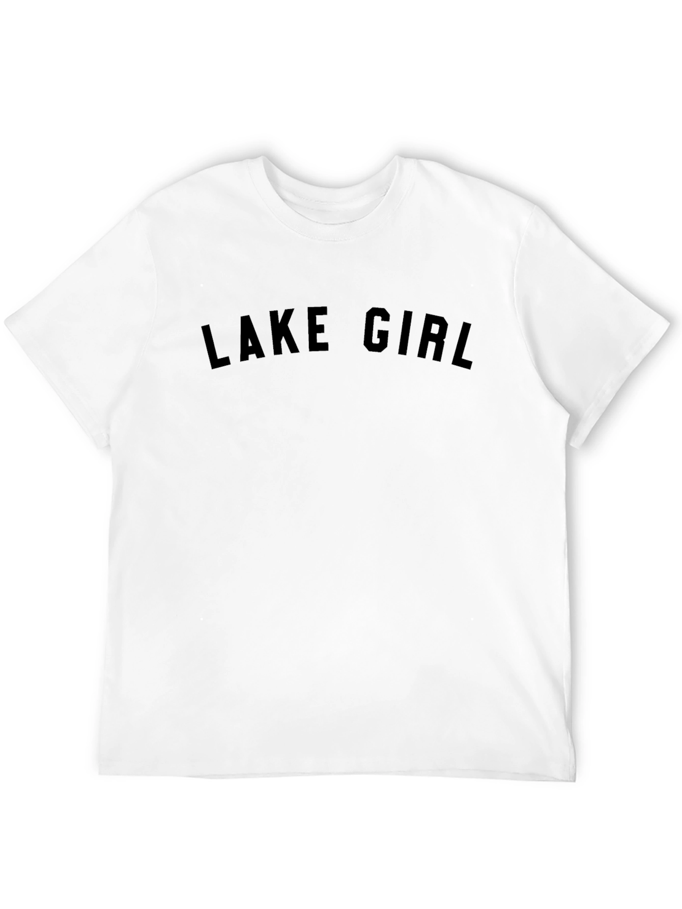 Lake Girl Black Graphic Tee Shirt