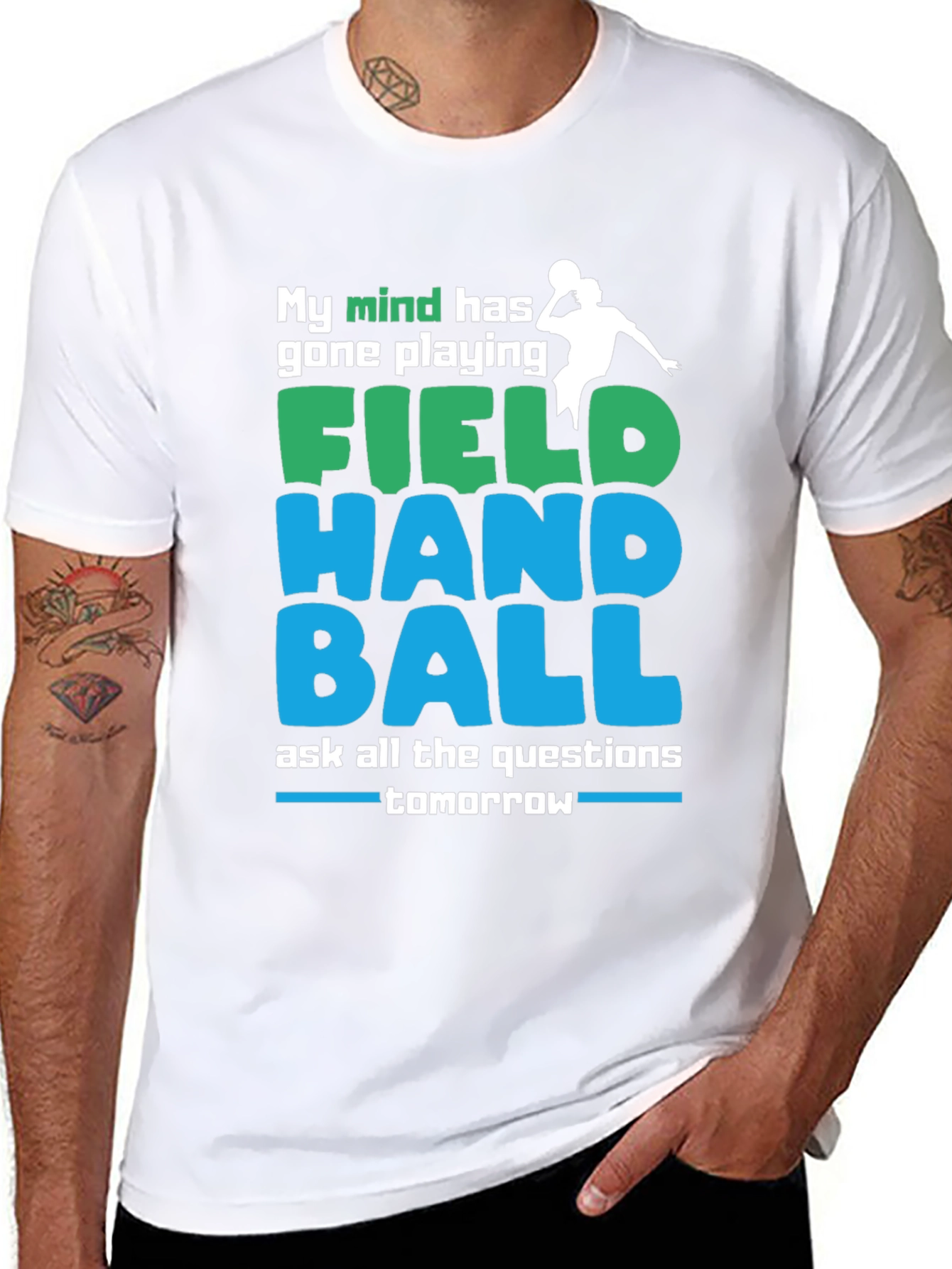 Field Handball T-Shirt: My Mind Has Gone Playing