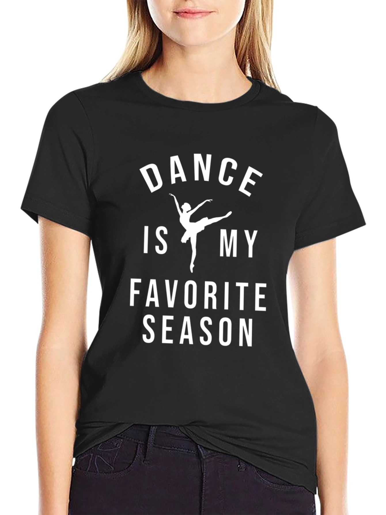 Dance is My Favorite Season Black T-Shirt