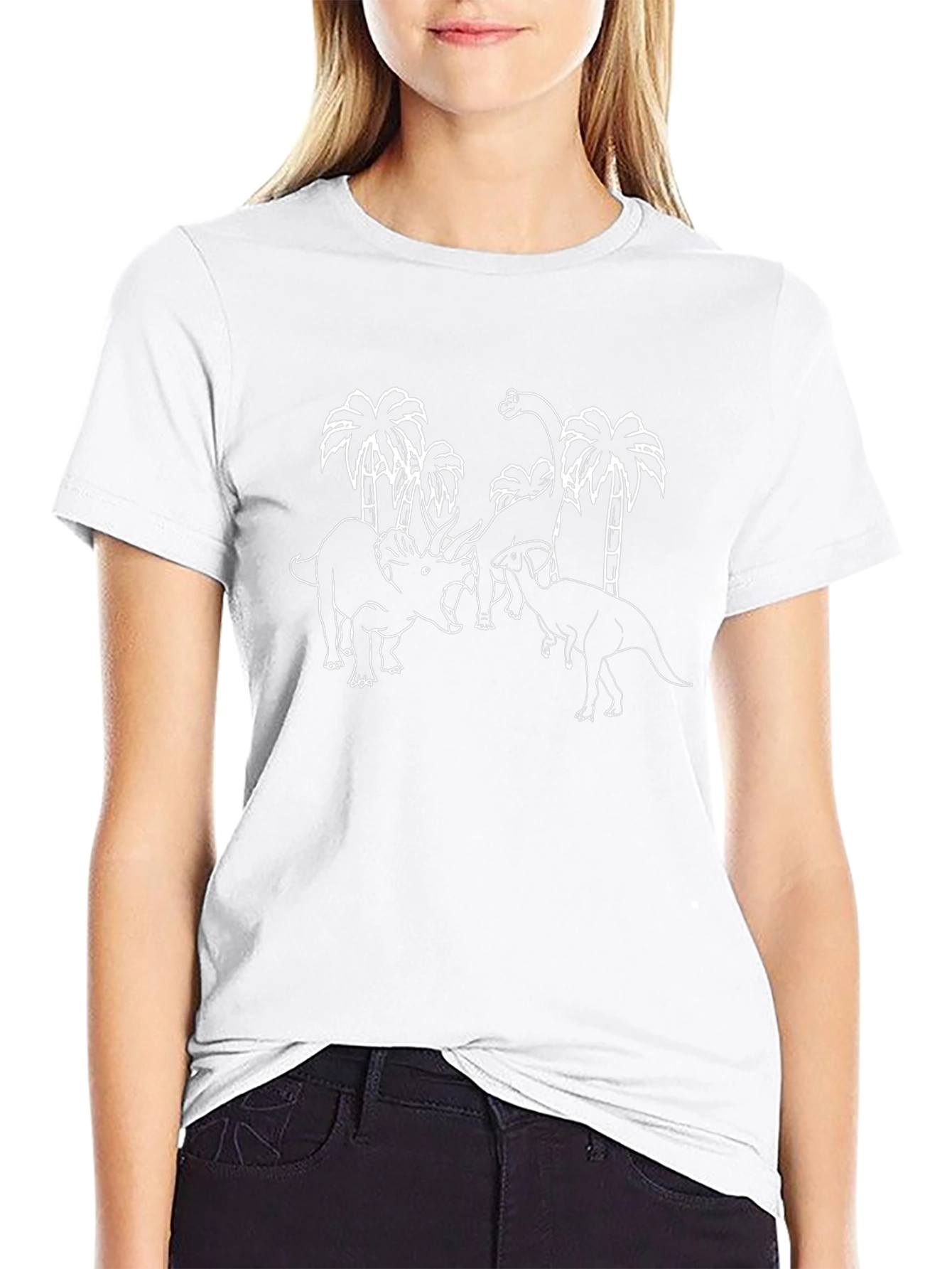 Dinosaur Graphic Tee - Black
