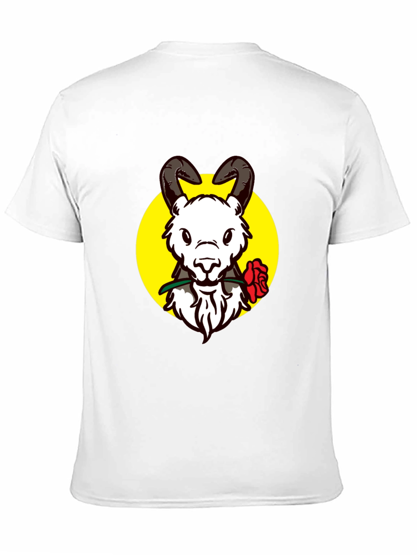 Ram Rose Graphic Tee - Stylish Black T-Shirt