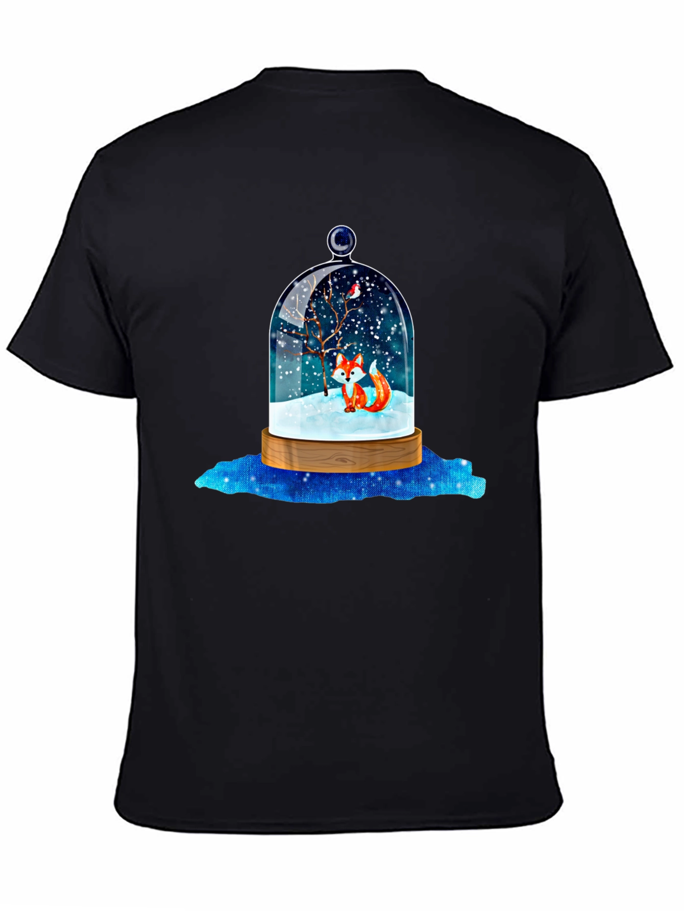 Winter Fox Snow Globe Graphic Tee