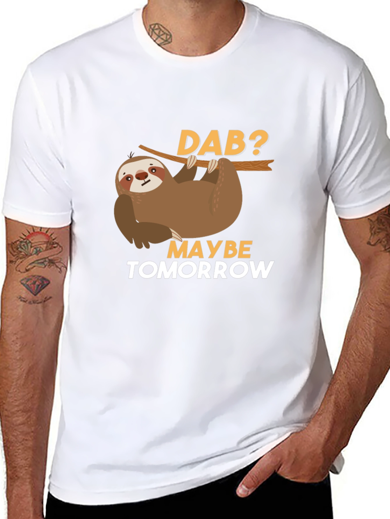 Funny Sloth Dab Tomorrow T-Shirt