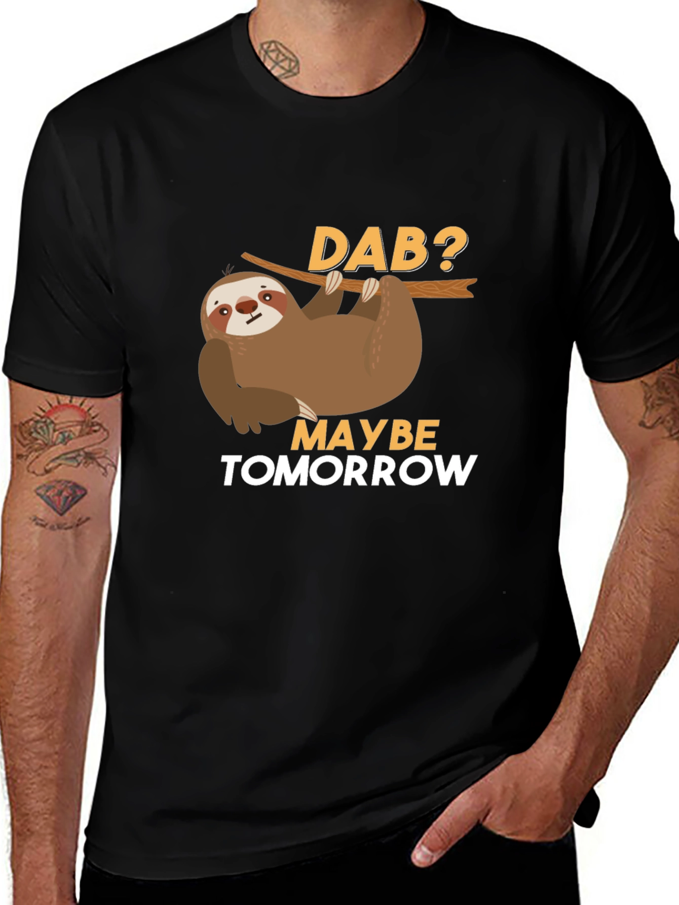 Funny Sloth Dab Tomorrow T-Shirt