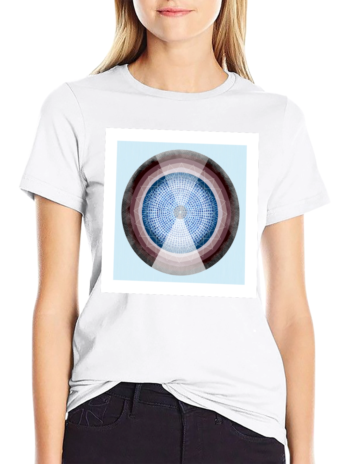 Geometric Design T-Shirt - Modern Art Tee