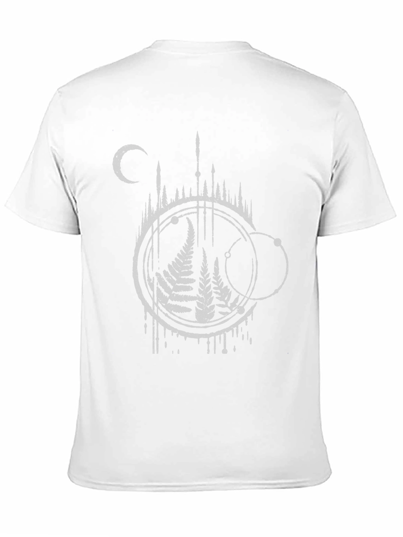 Occult Fern Graphic T-Shirt - Black