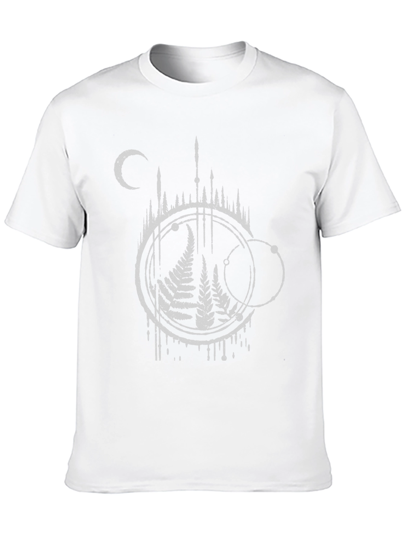 Occult Fern Graphic T-Shirt - Black