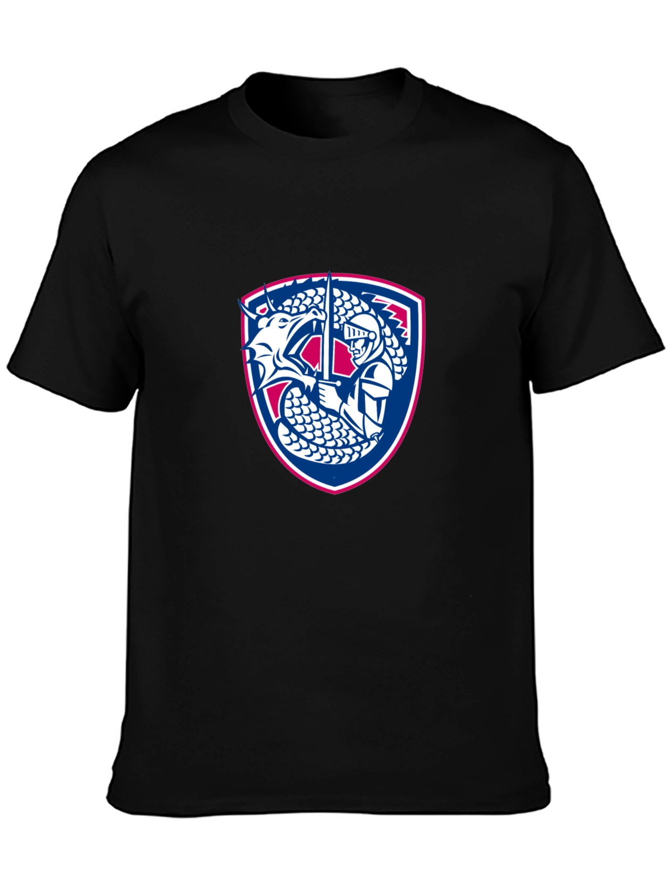 Dragon Knight Emblem Graphic T-Shirt