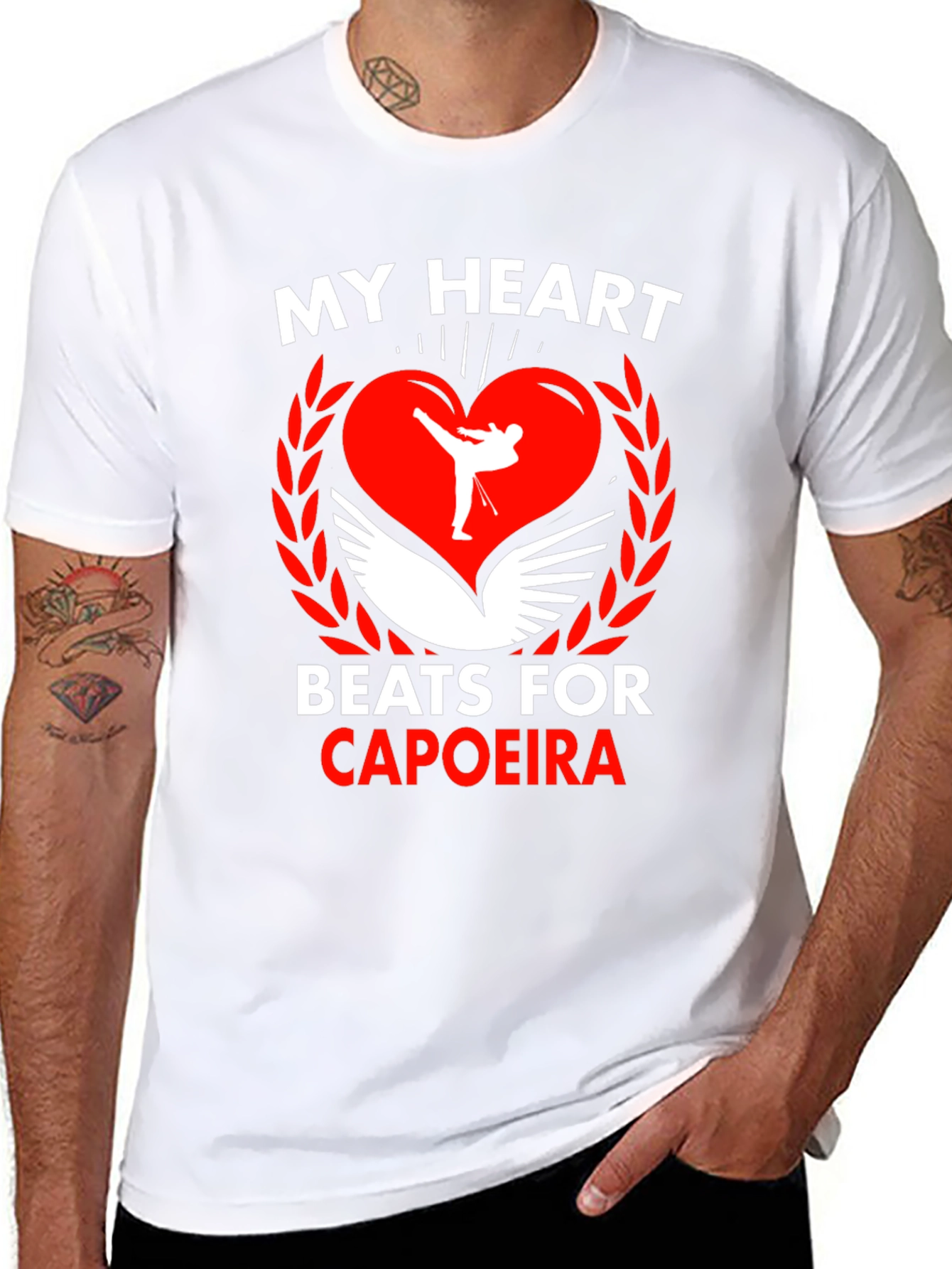 Capoeira Heartbeat T-Shirt - Martial Arts Tee