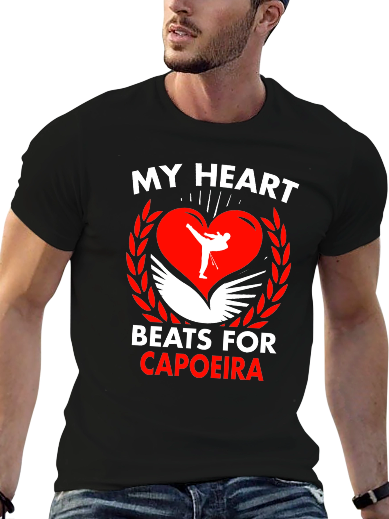 Capoeira Heartbeat T-Shirt - Martial Arts Tee