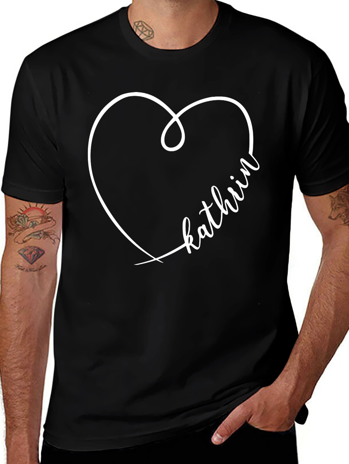 Kathrin Heart Tee - Personalized Gift