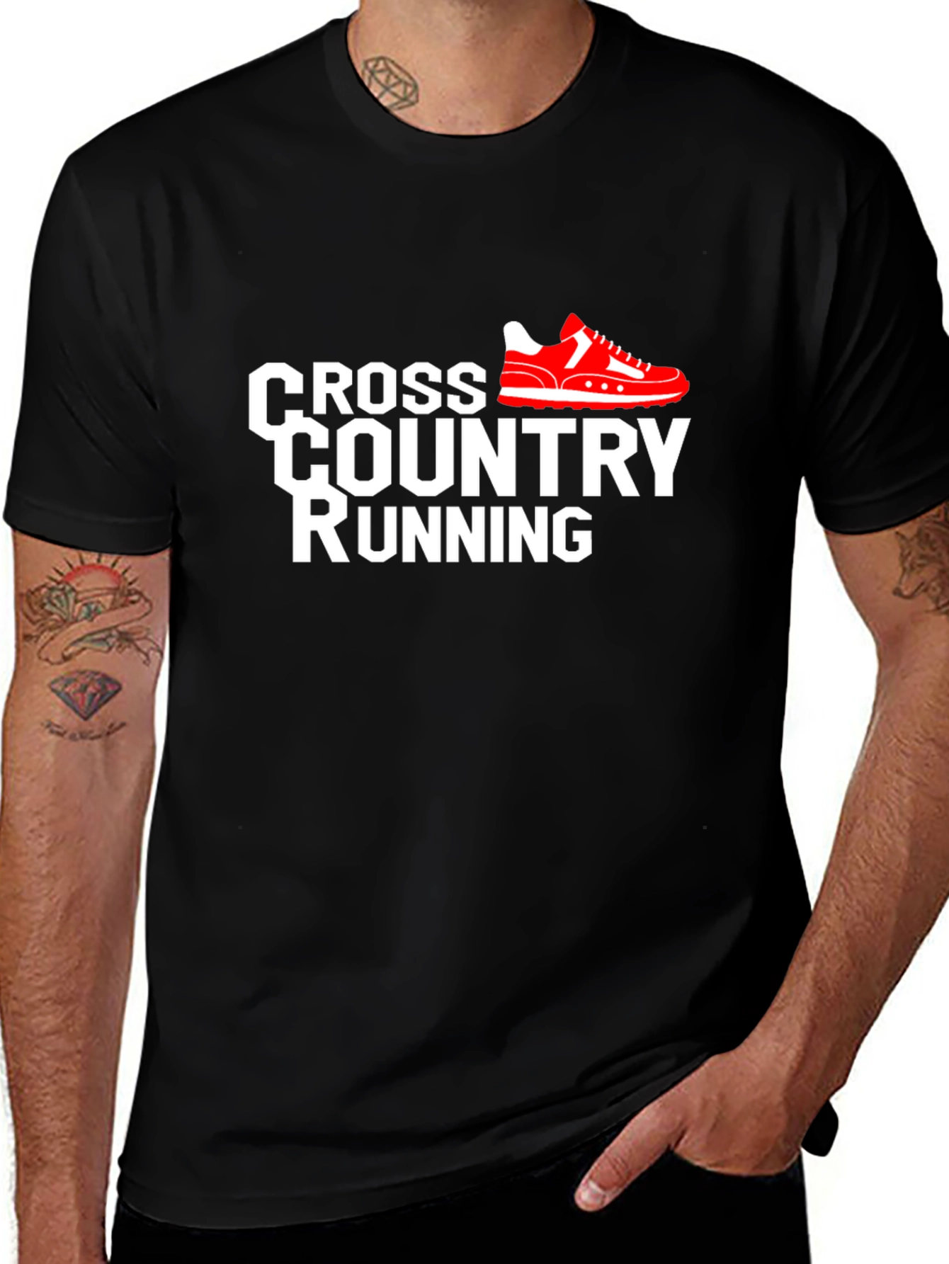 Cross Country Running Graphic Tee