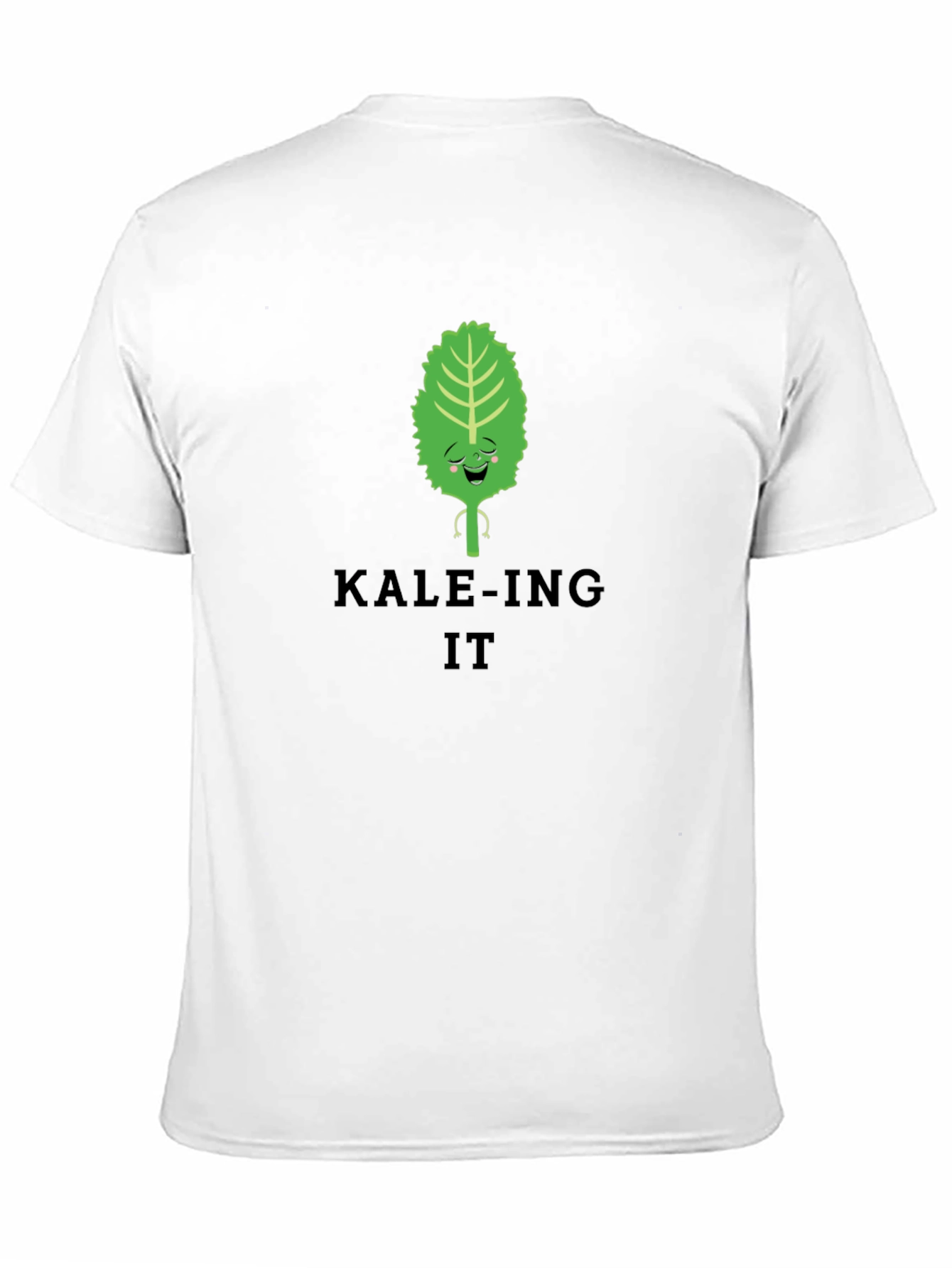KALE-ING IT Black T-Shirt Funny Vegan Tee