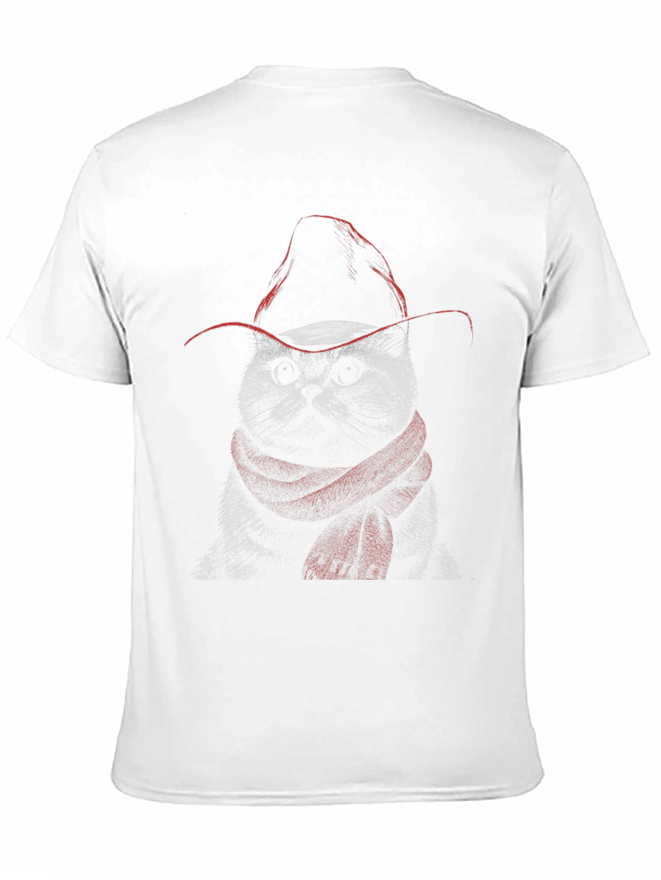 Cat Cowboy T-Shirt - Black