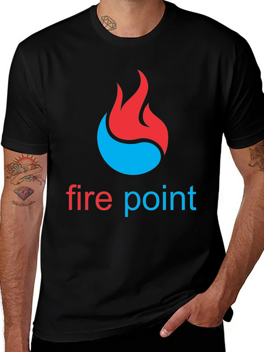 Fire Point Graphic Tee - Bold Design Comfortable Fit