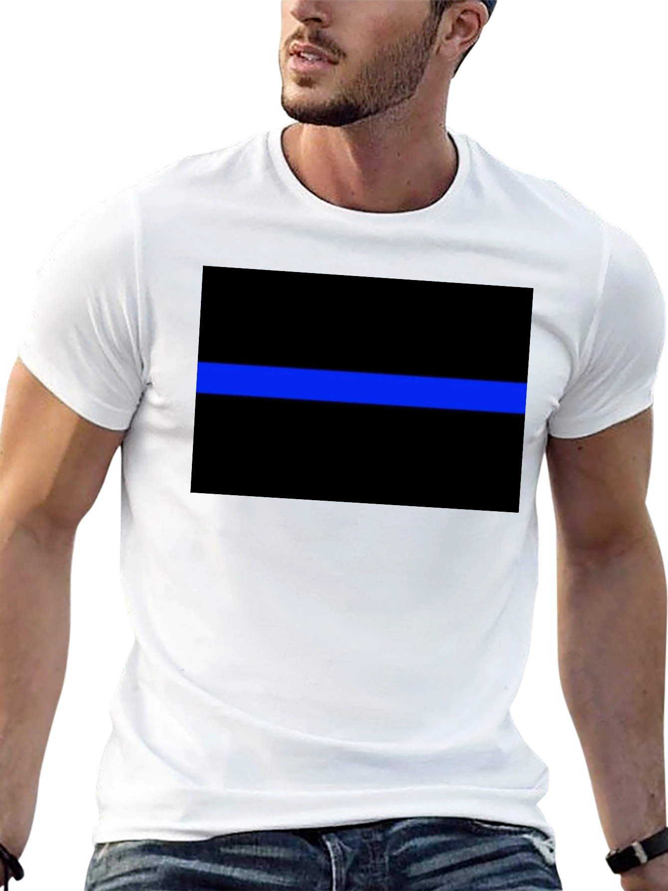 Thin Blue Line Graphic T-Shirt