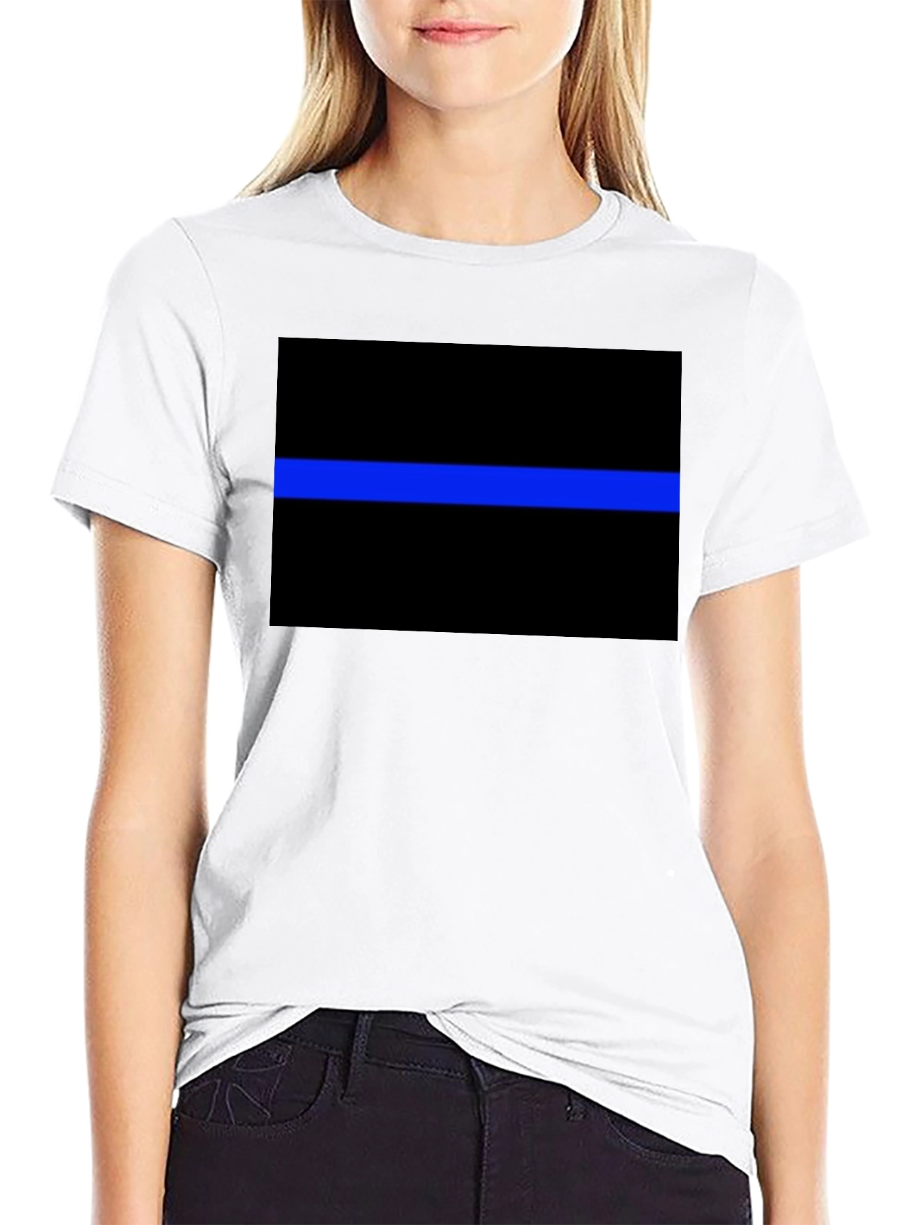 Thin Blue Line Graphic T-Shirt