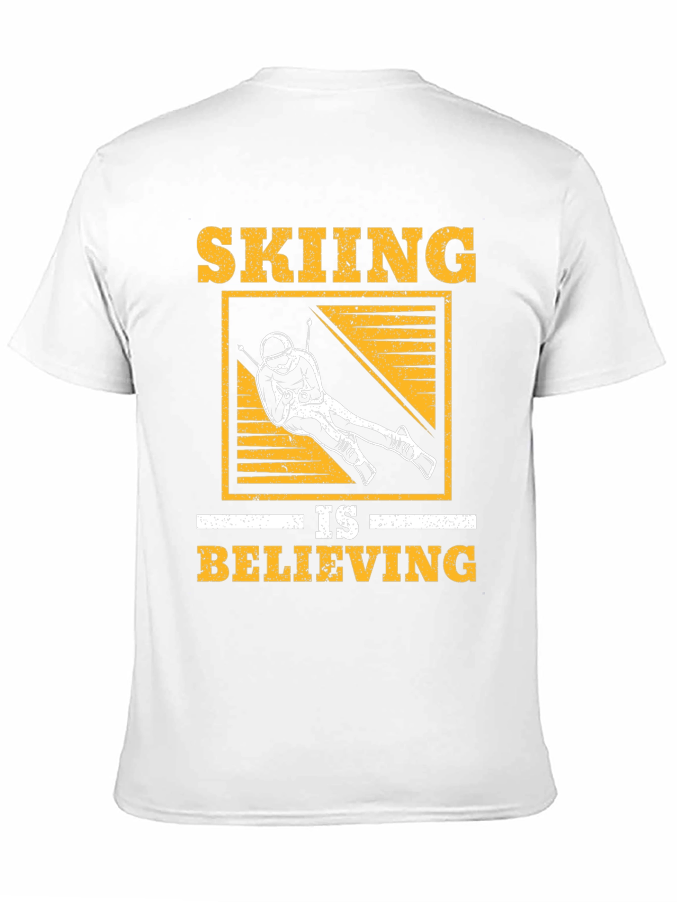 Skiing Is Believing Graphic Tee - Black