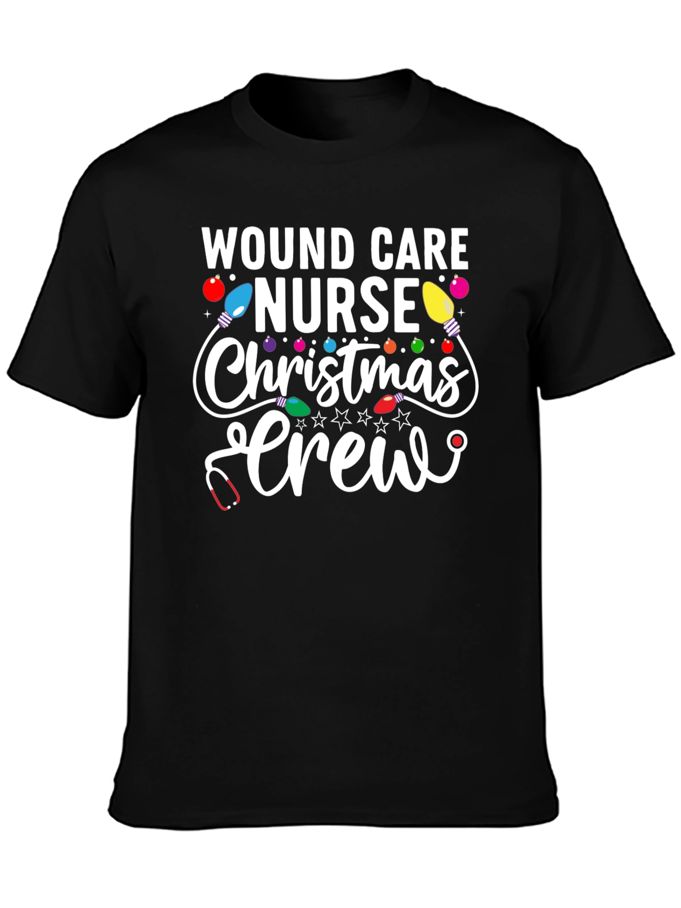 Wound Care Nurse Christmas Crew T-Shirt