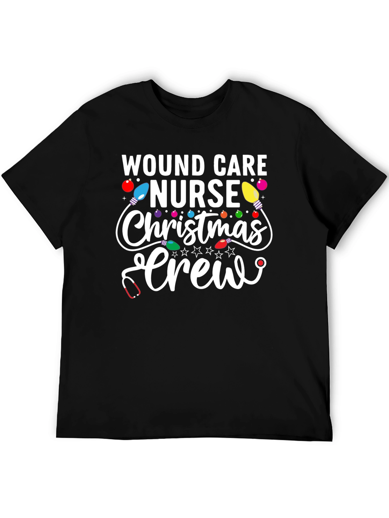 Wound Care Nurse Christmas Crew T-Shirt