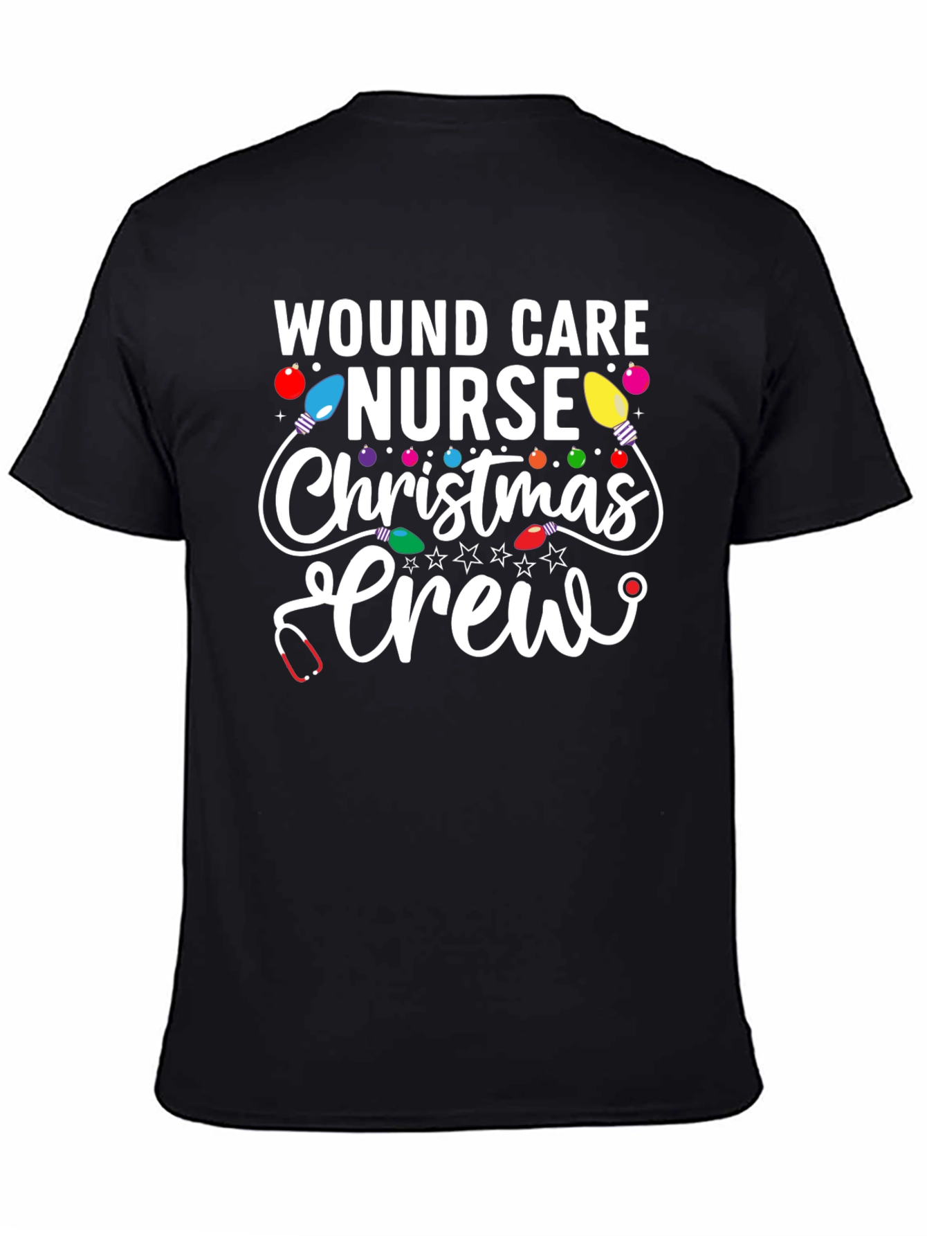 Wound Care Nurse Christmas Crew T-Shirt