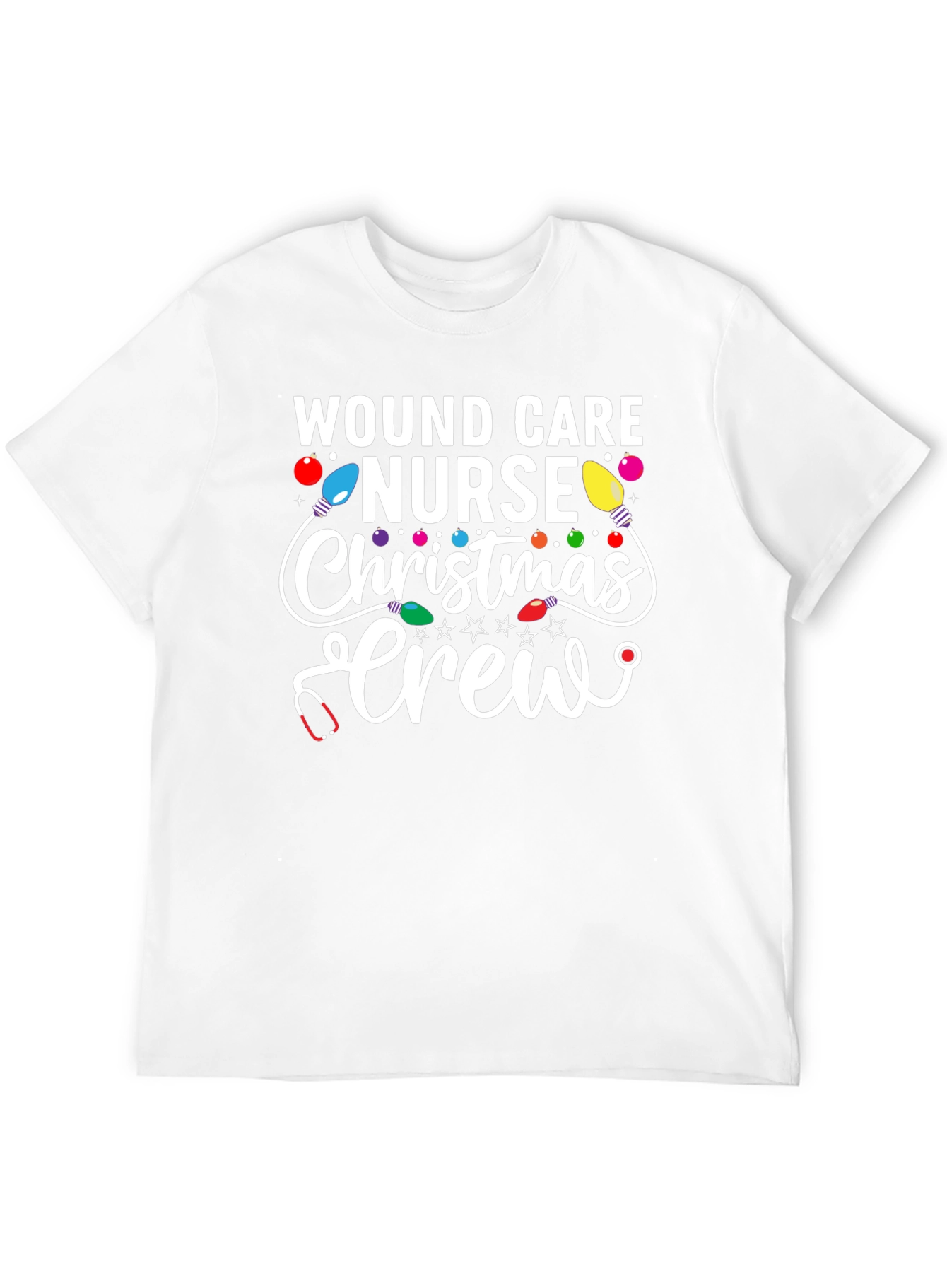 Wound Care Nurse Christmas Crew T-Shirt